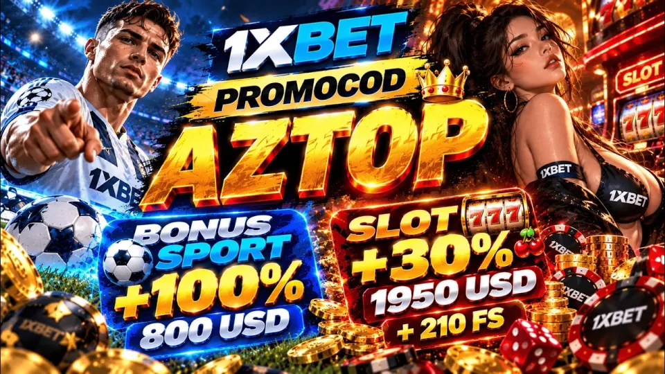 What does the 1xbet promo code AZTOP give new players?